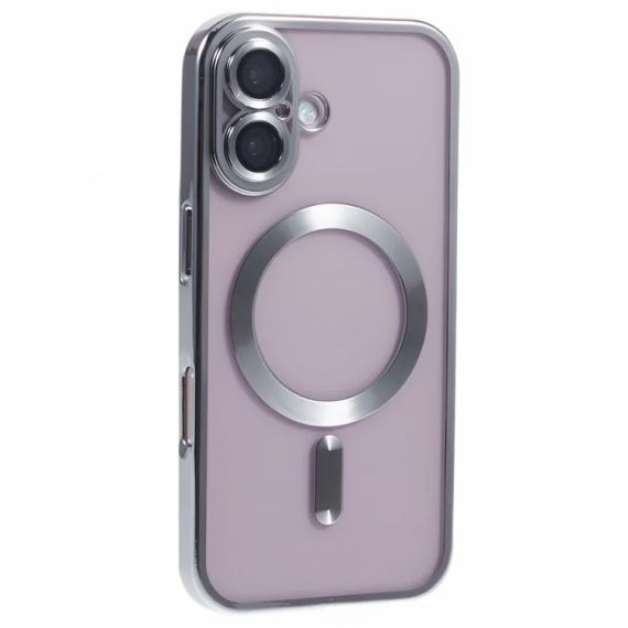 Husa Plating, iPhone 16 , cu MagSafe, ElectroEdge,Black