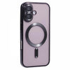 Husa Plating, iPhone 16 , cu MagSafe, ElectroEdge, Black