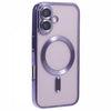 Husa Plating, iPhone 16 , cu MagSafe, ElectroEdge, Purple