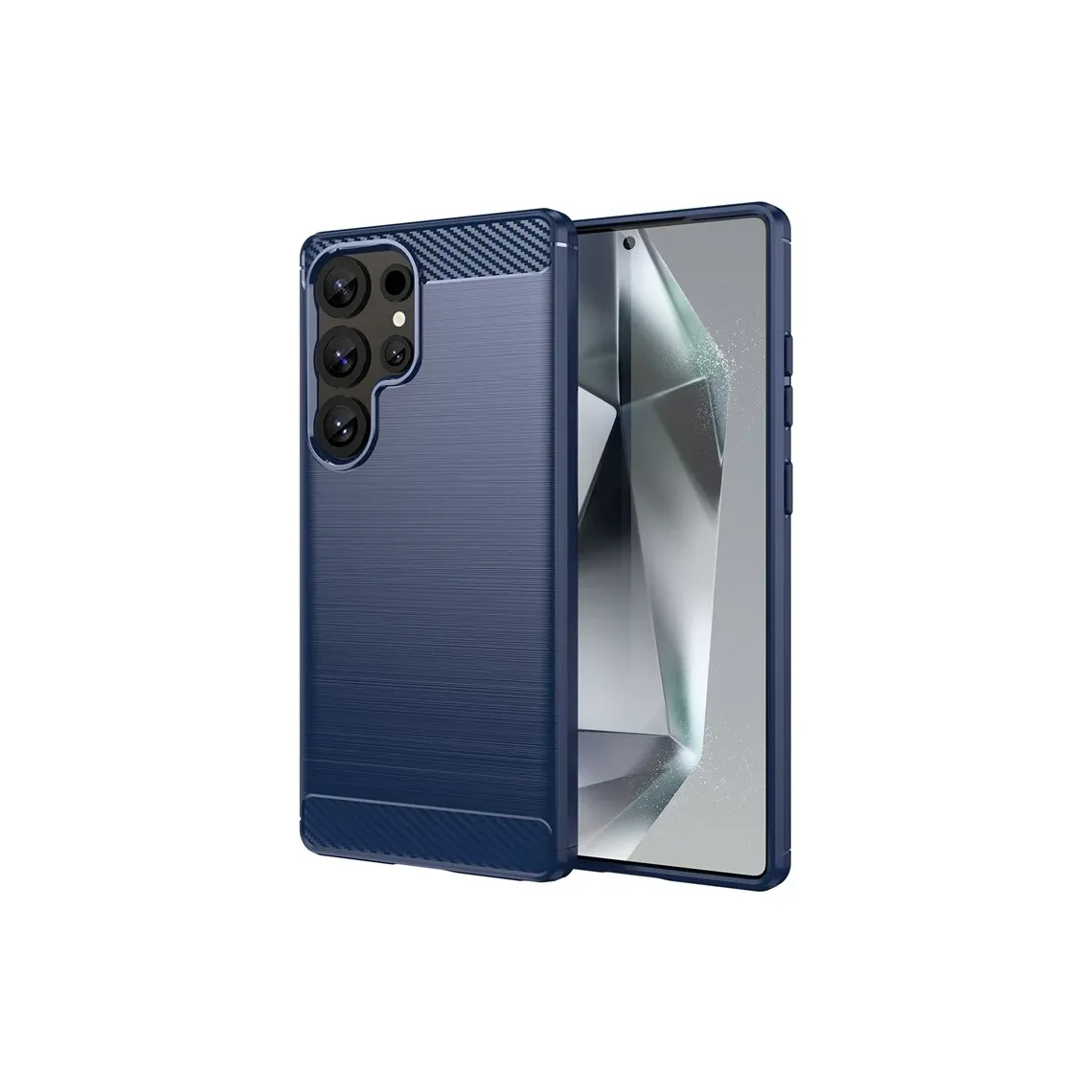 Husa Brush - Samsung S25 Ultra - Metall Design | BLUE