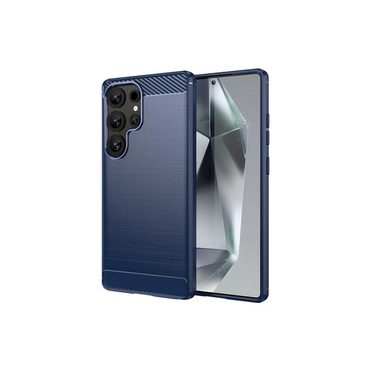 Husa Brush - Samsung S25 Ultra - Metall Design | BLUE