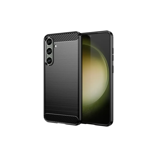 Husa Brush - Samsung S25 - Metall Design | BLACK