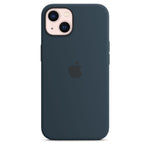 Husa de protectie Apple cu MagSafe pentru iPhone 13 Mini, Silicon - Culoare Abyss Blue - mag-genius-accesorii