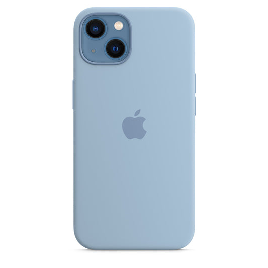 Husa de protectie Apple cu MagSafe pentru iPhone 13, Silicon - Culoare Blue Fog - mag-genius-accesorii