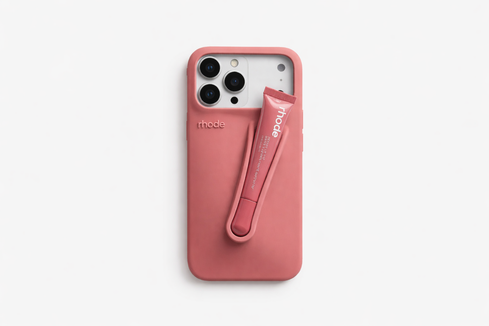 Husă iPhone 17 Pro  Rhode, Culoare Nude + Luciu Inclus