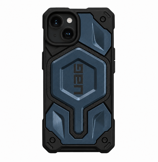 Husa iPhone 15 Midnight - UAG Monarch Pro MagSafe Carbon Fiber