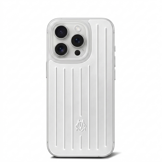 Husă iPhone 15 Pro Max din Aluminiu Rimowa, Silver