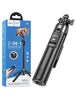 Selfie Stick, pentru telefon, 2 in 1, Telescopic,cu telecomanda BT, BLACK