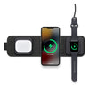 Incarcator Magsafe Trio Charge, Incarcare wireless 15W, Folding Magnetic, Universal, Negru - mag-genius-accesorii