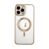 Husa de protectie cu MagSafe pentru iPhone 14 Pro Max , Clear Gold - 