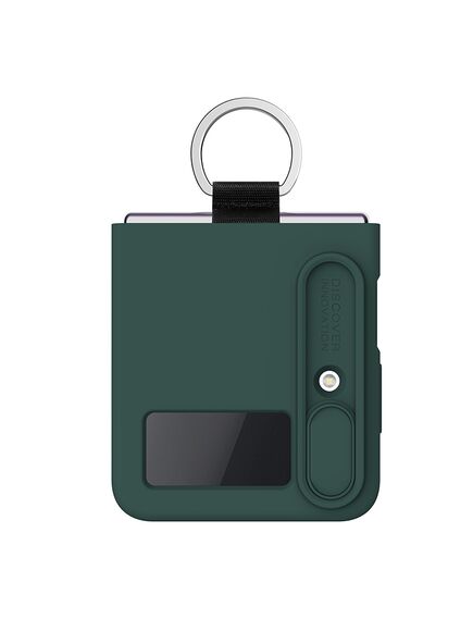 Husa Nillkin, pentru Samsung Galaxy Z Flip 4, CamShield Silky, TPU, Forest Green