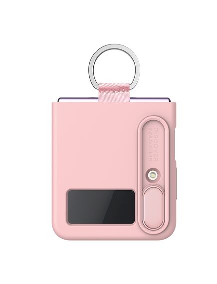 Husa Nillkin, pentru Samsung Galaxy Z Flip 4, CamShield Silky, TPU, PEACH Light