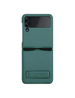 Husa Nillkin, pentru Samsung Galaxy Z Flip 4, Qin Leather, PC Leather,Deep GREEN
