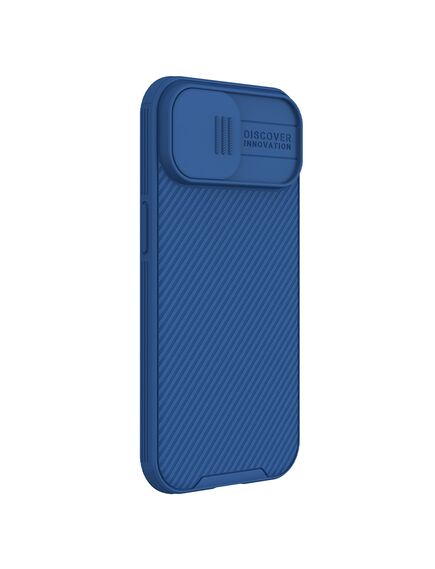 Husa Nillkin, pentru iPhone 15 Plus, Protectie Camera Shield Pro, TPU, Blue