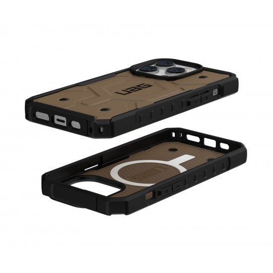 Husa UAG Pathfinder cu MagSafe, Dark Earth compatibila cu iPhone 15 Pro Max