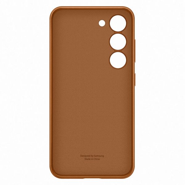 Husa Originala Samsung Galaxy S23 Plus, Piele Camel