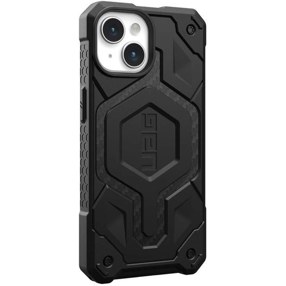 Husa iPhone 15 Black - UAG Monarch Pro MagSafe Carbon Fiber