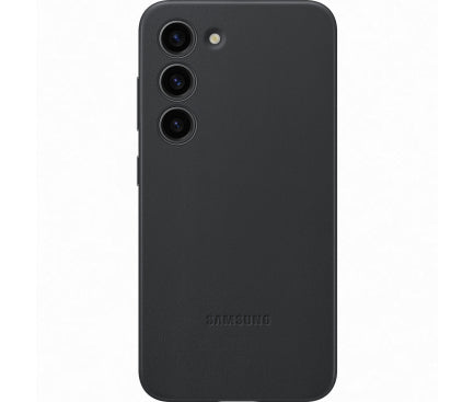 Husa compatibila cu Samsung Galaxy S23 Plus, Piele Midnight