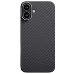 Husa iPhone 16 MagEZ 5 Aramida 600D Magsafe, UltraSubtire, Negru