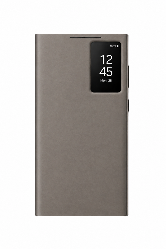 Husa Samsung S23 Ultra Smart View Wallet, Taupe