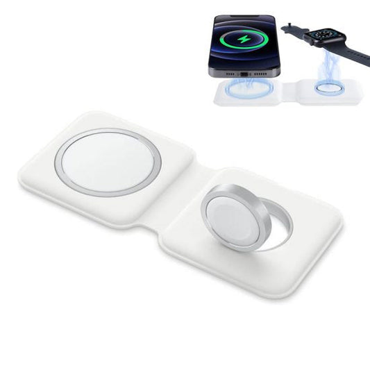 Incarcator Apple Magsafe Duo Charge, Incarcare wireless 15W, Folding Magnetic