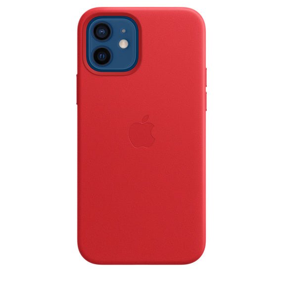 Husa de protectie Apple cu MagSafe pentru iPhone 12 Mini , Piele - Culoare Red