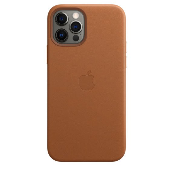 Husa de protectie Apple cu MagSafe pentru iPhone 12 Pro Max , Piele - Culoare Saddle Brown