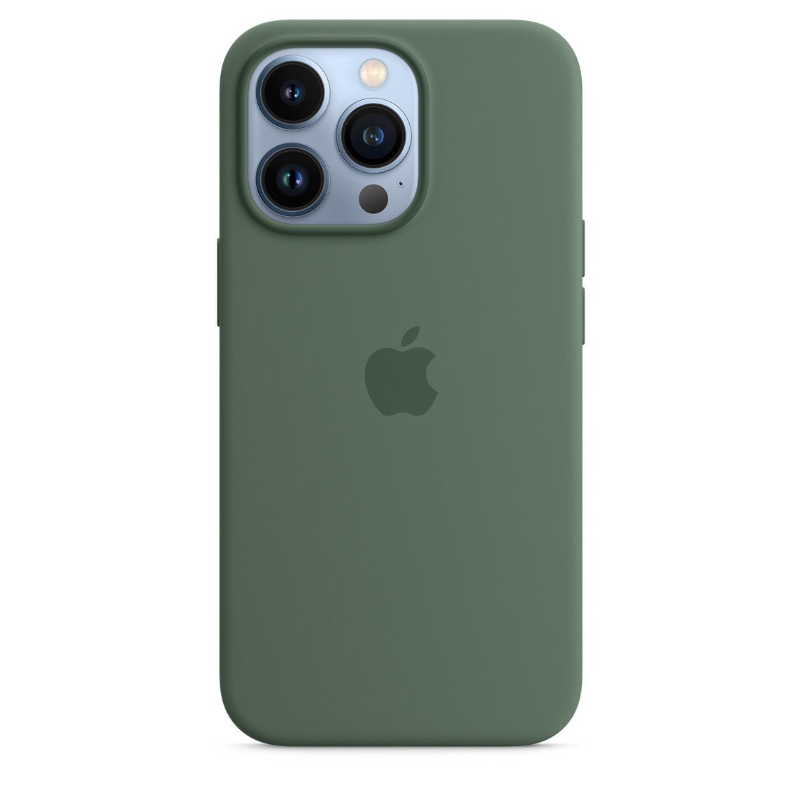 Husa de protectie Apple cu MagSafe pentru iPhone 13 Pro, Silicon - Culoare Eucalyptus - mag-genius-accesorii