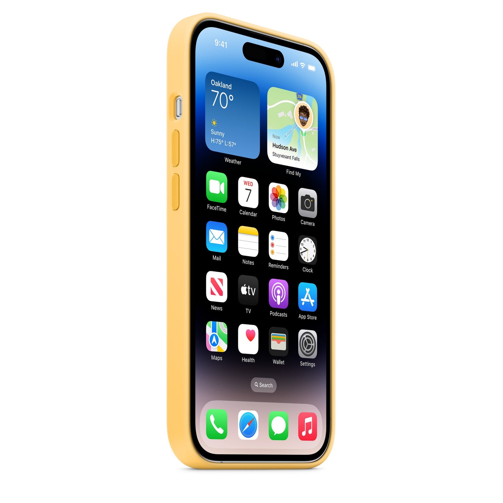 Husa iPhone 14 Pro Apple cu MagSafe pentru ,Silicone Sunglow