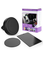 Suport Auto, Magnetic, montaj Ventilatie, Compact Size, BLACK