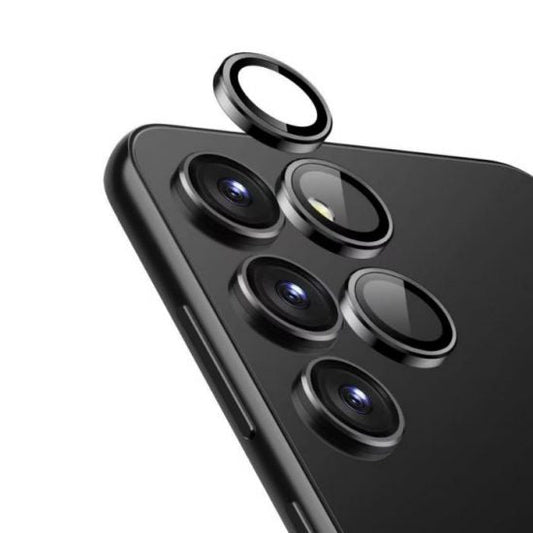 Folie protectie camere Samsung S24,Sticla, Black