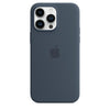 Husa de protectie Apple cu MagSafe pentru iPhone 14 Pro, Silicon Storm Blue - mag-genius-accesorii