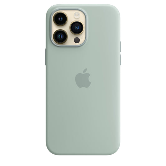 Husa de protectie Apple cu MagSafe pentru iPhone 14 Pro, Silicon Succulent - mag-genius-accesorii