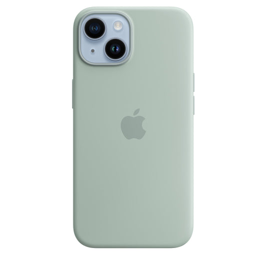 Husa iPhone 14 Apple cu MagSafe, Silicon - Culoare Succulent