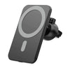 Suport Hoco MagSafe Auto, Incarcare Wireless Rapida 15W, Negru