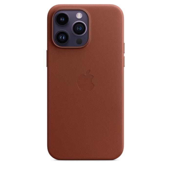 Husa Apple cu MagSafe pentru iPhone 14 Pro, Piele - Culoare Umber