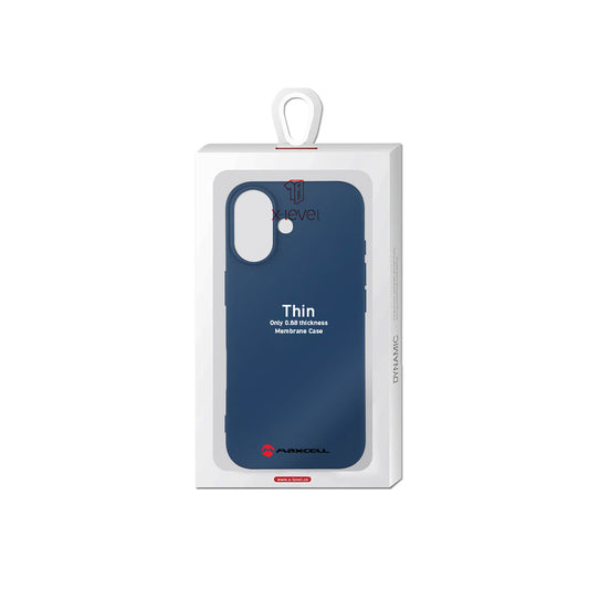 Husă X-Level pentru iPhone 17 – Thin Series, SoftTouch, Navy Blue
