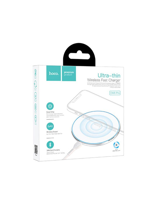 Incarcator Wireless, 15W, iluminare LED ambientala | WHITE - mag-genius-accesorii