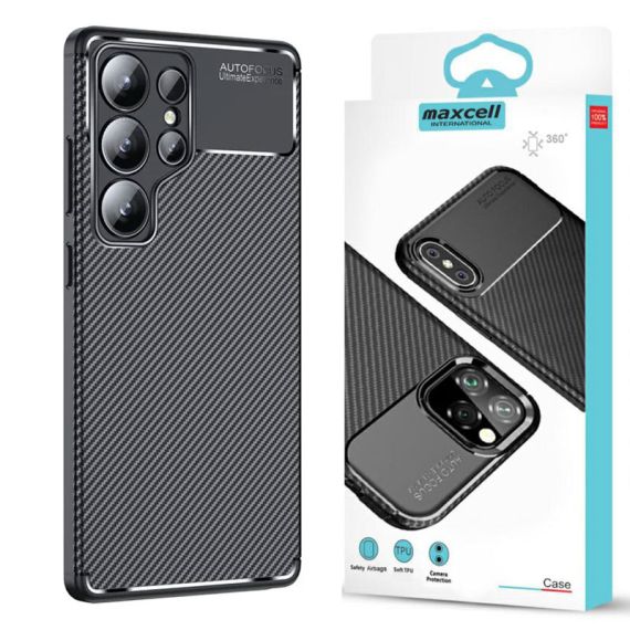 Husa AutoFocus - Samsung S25 Ultra -Model Carbon Grain, Black