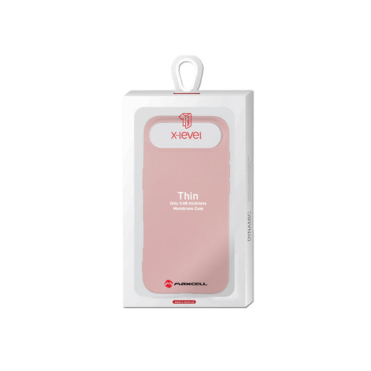 Husa X-Level » iPhone 17 Air, Thin Series, SoftTouch, PINK
