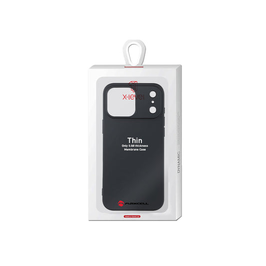 Husa X-Level » iPhone 17 Pro Max, Thin Series, SoftTouch, BLACK