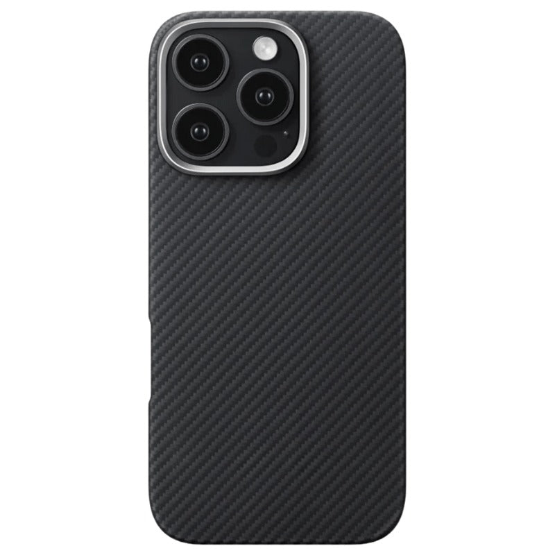 Husă iPhone 16 MagEZ 5 – Aramidă 600D, MagSafe, Ultra-Subțire, Negru