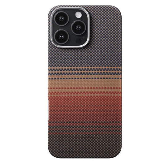 Husă iPhone 16 Pro Max Aramidă MagSafe – UltraSubțire, Model Kevlar,Sunset