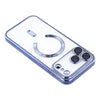 Husa  iPhone 17 Pro , cu MagSafe, ElectroPlated, transparenta, rama BLUE