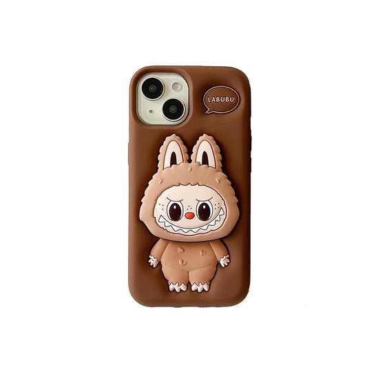 Husă Kawaii Labubu pentru iPhone 14 ,Brown
