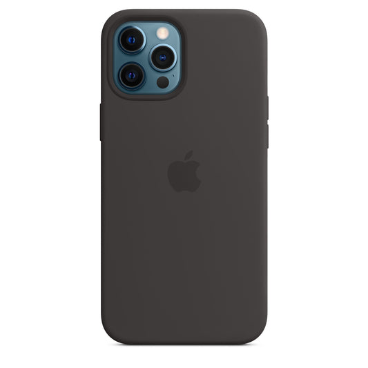 Husa  Apple cu MagSafe pentru iPhone 12 Pro Max, Silicon - Culoare Black