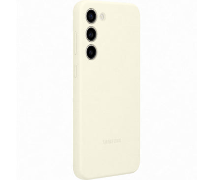 Husa Originala Samsung Galaxy S23 Plus din Silicon Crem