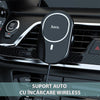 Suport telefon auto Hoco CA90, incarcare MagSafe,15 W Fast Charge grila ventilatie, negru - mag-genius-accesorii