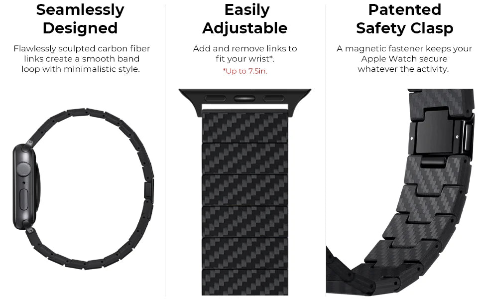 Curea din Fibra de Carbon Dreamland compatibila cu Watch 38-49mm
