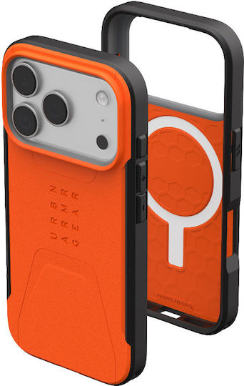 Husa iPhone 17 Pro UAG Civilian cu MagSafe,Orange